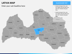 Latvia map PPT slide 10