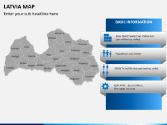 Latvia map PPT slide 17