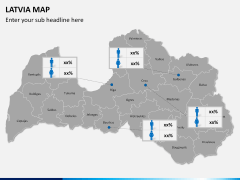 Latvia map PPT slide 18