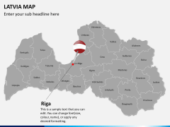 Latvia map PPT slide 19
