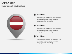 Latvia map PPT slide 22