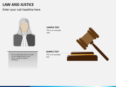 Law and justice PPT slide 1