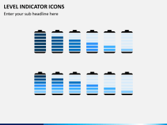 Level indicator icons PPT slide 2