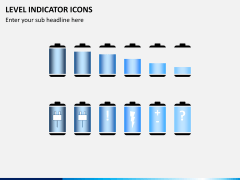 Level indicator icons PPT slide 3