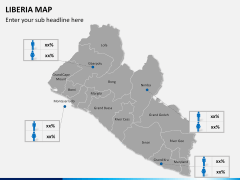 Liberia map PPT slide 17
