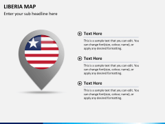 Liberia map PPT slide 21