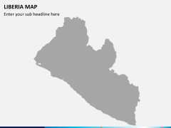 Liberia map PPT slide 7
