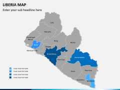 Liberia map PPT slide 8