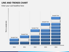 Line and trends chart PPT slide 6