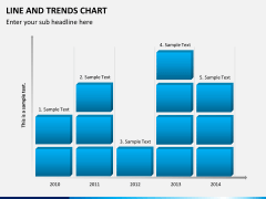 Line and trends chart PPT slide 7