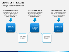 Linked list timeline PPT slide 6
