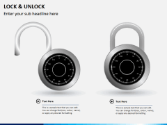 Lock and unlock PPT slide 1