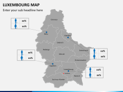 Luxembourg map PPT slide 14