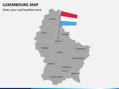 Luxembourg map PPT slide 2