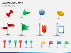 Luxembourg map PPT slide 20