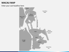 Macau map PPT slide 1