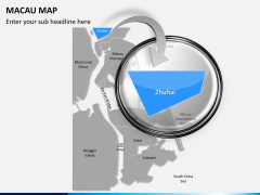 Macau map PPT slide 10