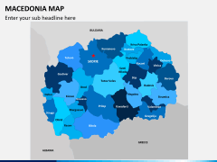 Macedonia map PPT slide 1