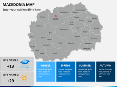 Macedonia map PPT slide 23