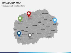 Macedonia map PPT slide 5