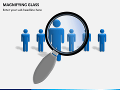 Magnifying glass PPT slide 1