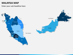 Malaysia map PPT slide 1
