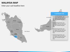 Malaysia map PPT slide 12