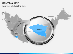 Malaysia map PPT slide 16