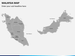 Malaysia map PPT slide 2