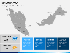 Malaysia map PPT slide 22