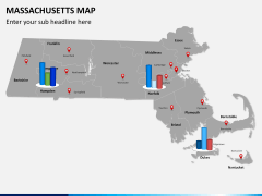 Massachusetts map PPT slide 12