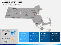 Massachusetts map PPT slide 14