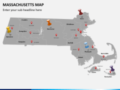 Massachusetts map PPT slide 3