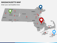 Massachusetts map PPT slide 6