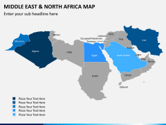 Middle east and north africa map PPT slide 10