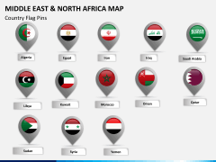 Middle east and north africa map PPT slide 14