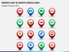 Middle east and north africa map PPT slide 17
