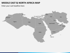 Middle east and north africa map PPT slide 2