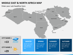 Middle east and north africa map PPT slide 5