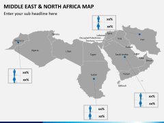 Middle east and north africa map PPT slide 6