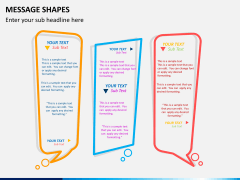 Message Shapes for PowerPoint and Google Slides - PPT Slides