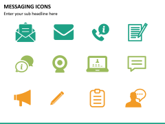 Messaging icons PPT slide 6