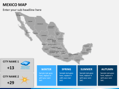 Mexico map PPT slide 24