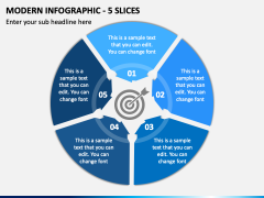 Modern Infographic - 5 Slices PPT Slide 2