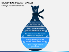 Money Bag Puzzle - 5 Pieces PPT Slide 2
