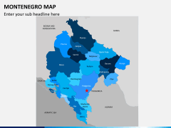Montenegro map PPT slide 1