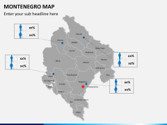 Montenegro map PPT slide 19