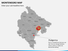 Montenegro map PPT slide 20