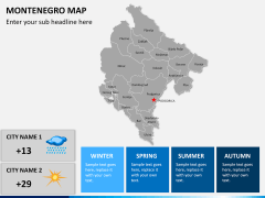 Montenegro map PPT slide 22