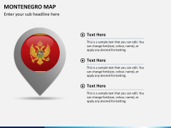 Montenegro map PPT slide 23